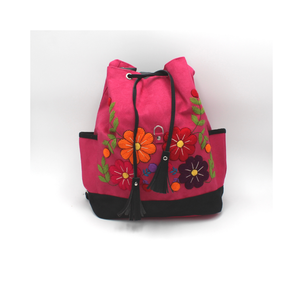 Ayacucho Suede Backpack - Pink – Neroli Global