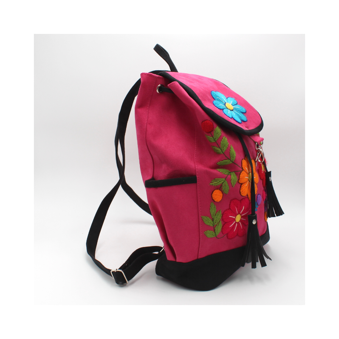 Ayacucho Suede Backpack - Pink