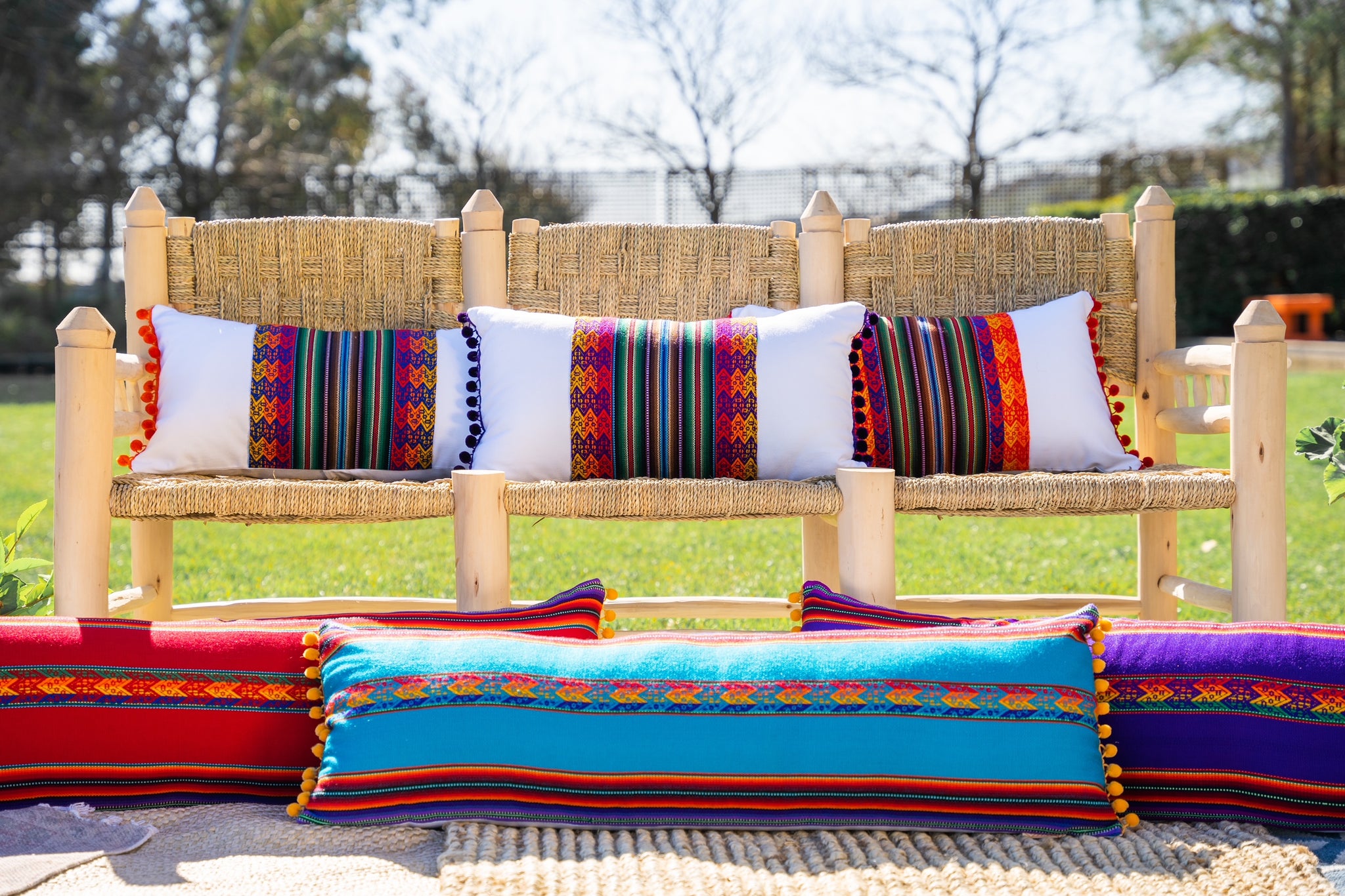 Quechua Pillows - Quechua Rojo Oscuro Long Lumbar