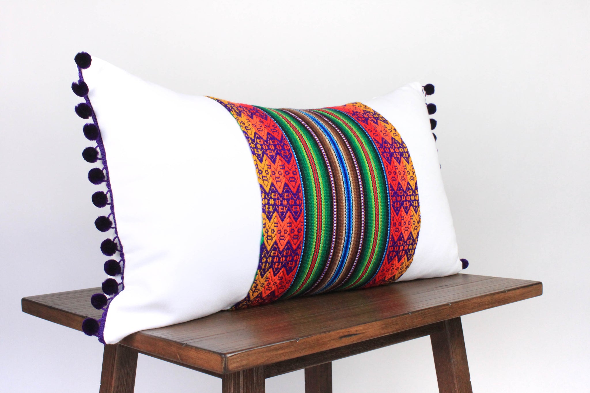 Quechua Pillows - Aguayo Morado Small Lumbar