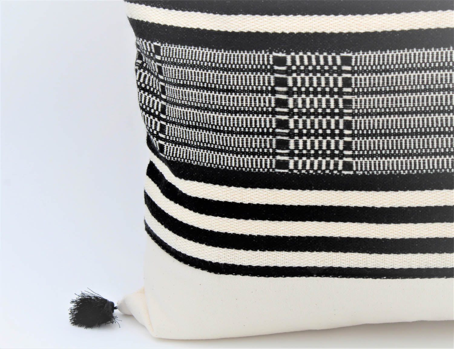 The Bogotá Pillow Collection: Square with Black