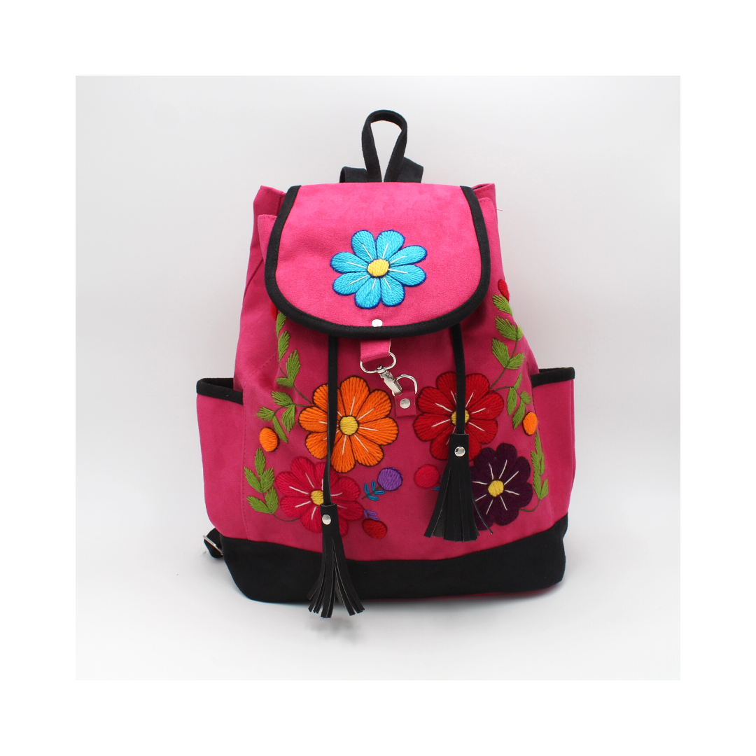 Ayacucho Suede Backpack - Pink