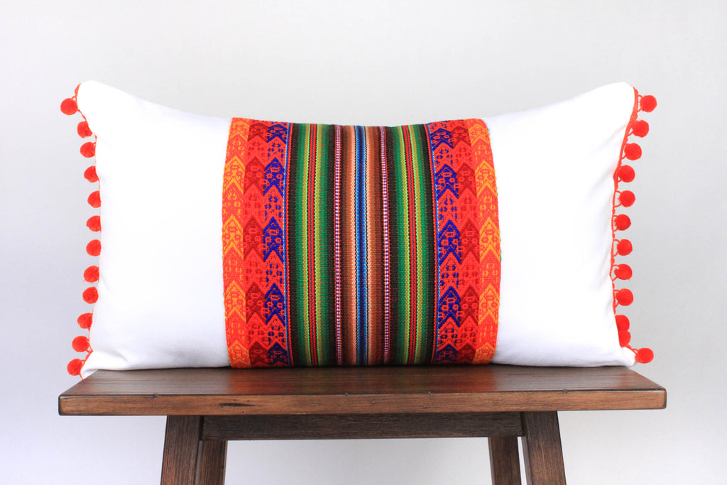 Quechua Pillows - Aguayo Naranja Small Lumbar