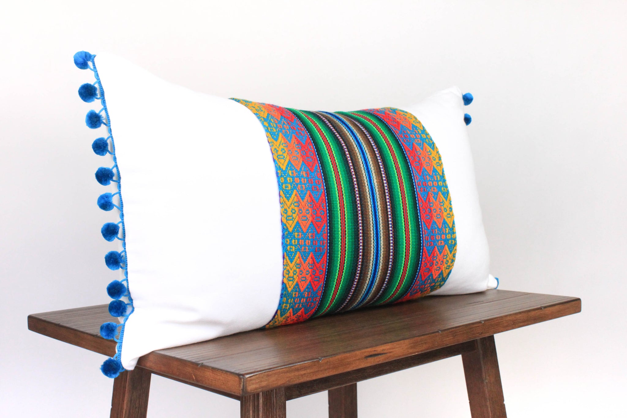 Quechua Pillows - Aguayo Azul Small Lumbar – Neroli Global