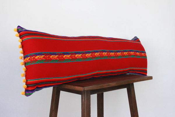 Quechua Pillows - Quechua Rojo Oscuro Long Lumbar