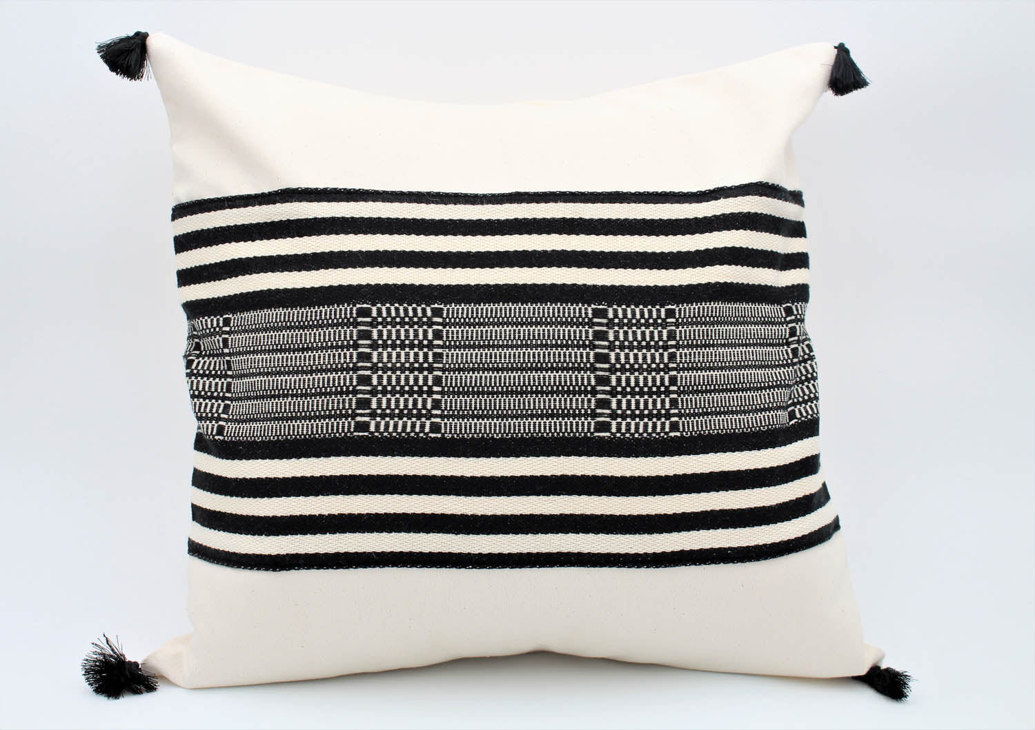 The Bogotá Pillow Collection: Square with Black