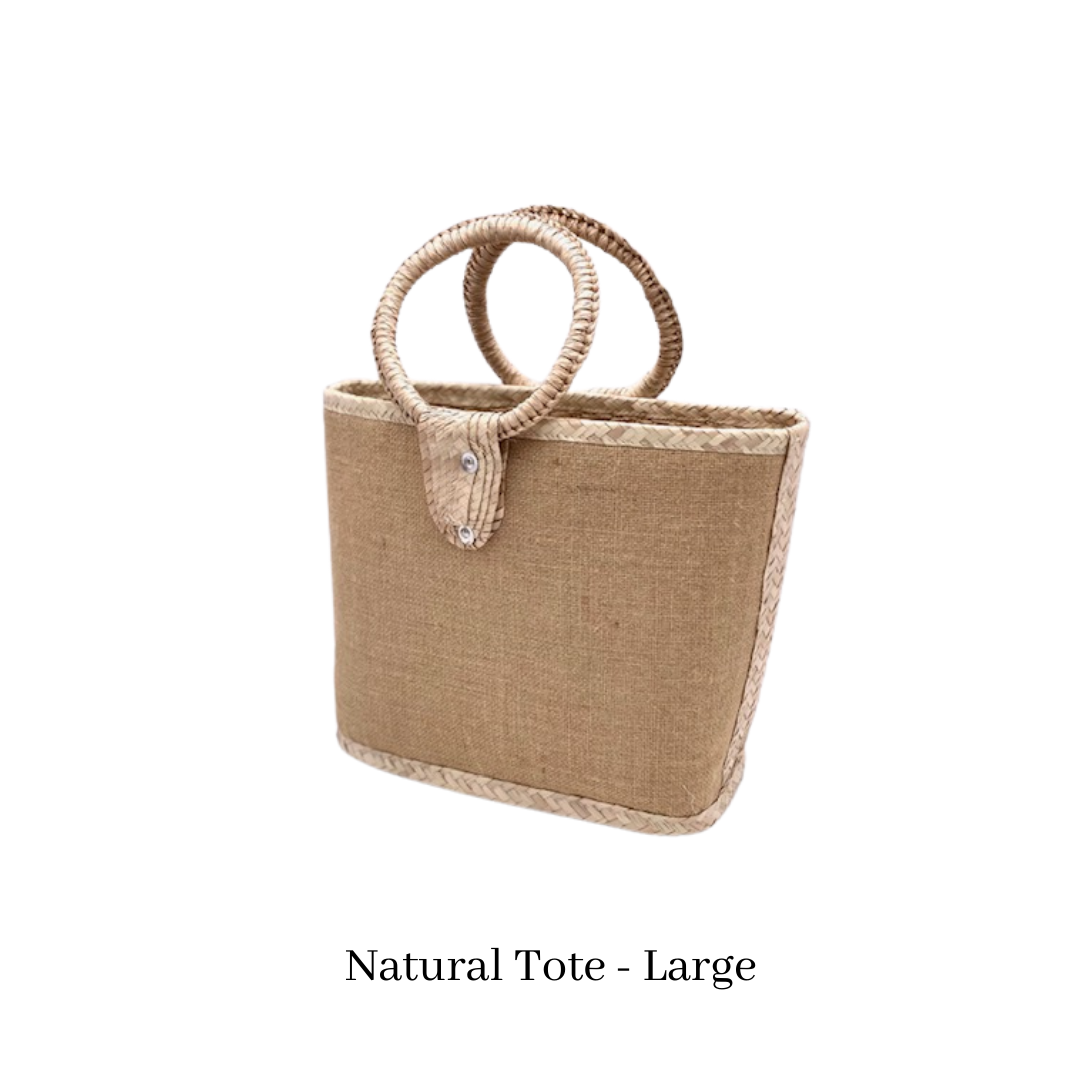 Mexican Straw Tote Natural